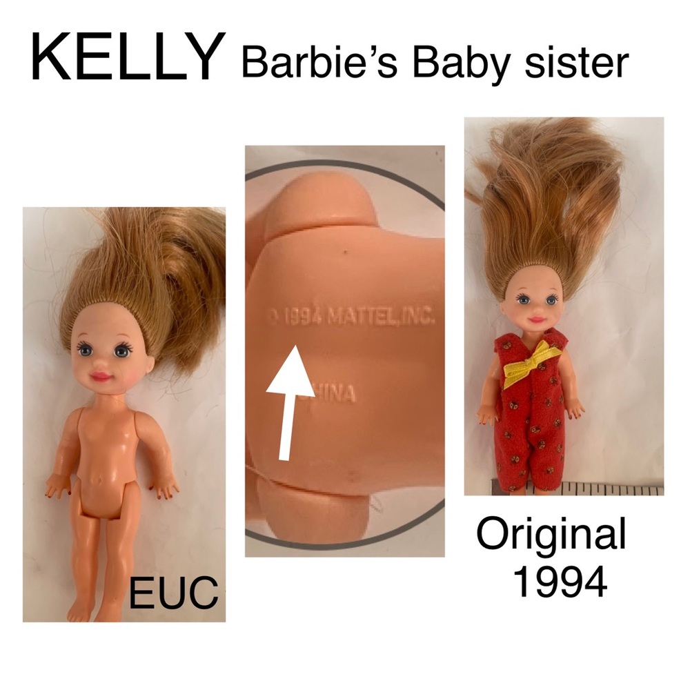 2/$25 Mattel REAL Kelly Doll 1994tm